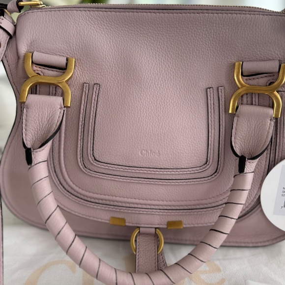 NWT Chloe Marcie Small Double Carry Satchel - Picture 4 of 12